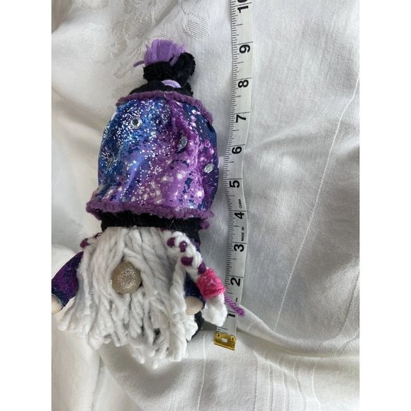 Gnomes Handmade Plush Purple Galaxy  9in Tall Gift Collection Decoration Piece - Picture 5 of 5